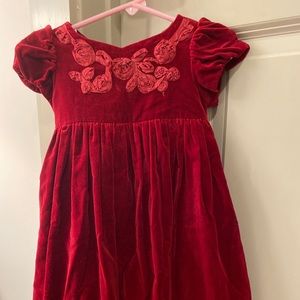 Beautiful Biscotti Collection velvet & sequined dress.